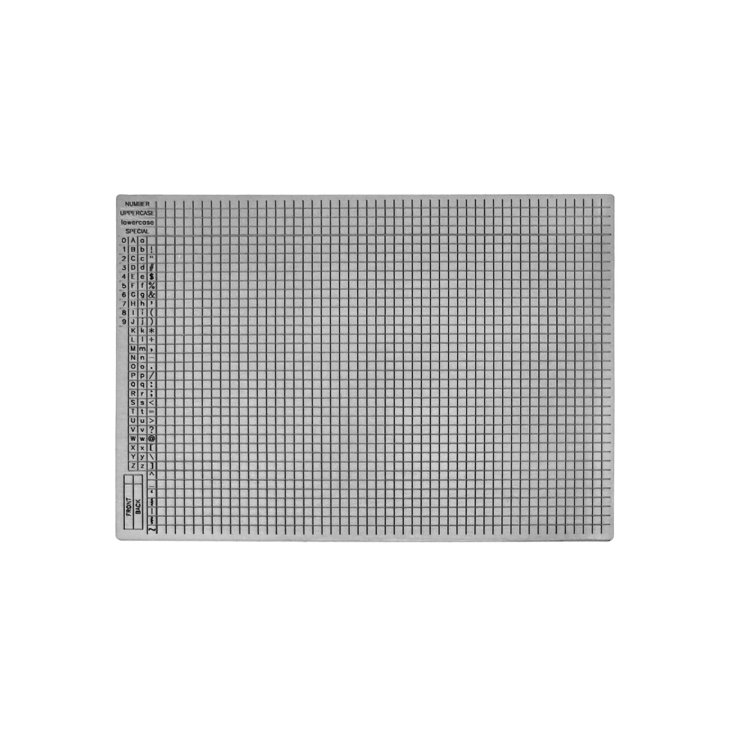 blockplate bip39 passphrase storage for bitcoin and cryptocurrency front view
